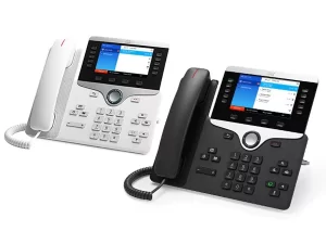 Cisco 8841-K9 VoIP Desk Phone with HD Display, 5 Lines, and PoE Support