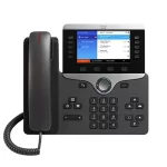 Cisco 8851-K9 IP Phone featuring a 5-inch color display, HD audio, 5 lines, and PoE support for efficient and clear communication in office settings