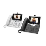 Cisco 8865-K9 IP Phone with 5-line VoIP, HD video calling, Bluetooth, Wi-Fi, and a 5-inch color display for enhanced office communication.