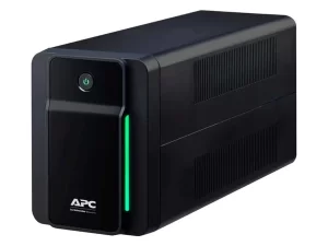 APC Back-UPS 750VA Tower with 4 IEC C13 outlets, offering surge protection and AVR for power stability.