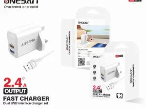Onesam OS-C13 Home Charger Set for iPhone with fast charging capability, durable design, and reliable power delivery.