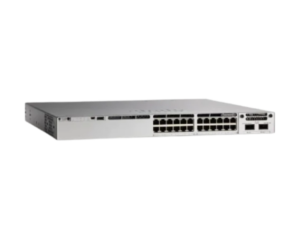 Cisco Catalyst 9300 24-Port Switch (C9300-24T-E) with 24 Ethernet ports for efficient and secure networking solutions in enterprise environments.