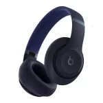 Close-up of Beats Studio Pro Headphones - Black, featuring premium noise-canceling technology.