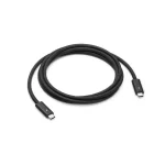 Apple Thunderbolt 4 Pro Cable 1.8M in black, designed for fast data transfer and high-quality video output, ideal for professional use.