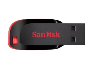SanDisk Cruzer Blade 16GB USB 2.0 flash drive – compact, lightweight, and easy-to-use storage device for files, music, and videos.