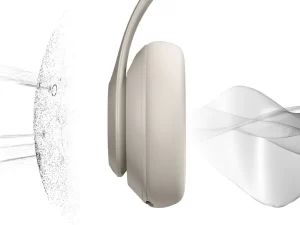 Close-up of Beats Studio Pro Headphones - Black, featuring premium noise-canceling technology.