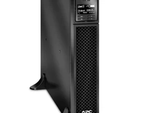 APC SRT2200XLI Smart-UPS SRT 2200VA 230V with ECO Mode, LCD Display, and Rack/Tower Convertible Design.