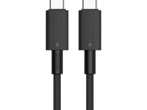 Porodo USB-C to USB-C Durable Charging Cable with reinforced connectors and braided design
