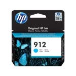 HP 912 Cyan Ink Cartridge – Reliable cyan ink for high-quality, vibrant prints, compatible with HP OfficeJet printers.