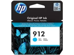 HP 912 Cyan Ink Cartridge – Reliable cyan ink for high-quality, vibrant prints, compatible with HP OfficeJet printers.