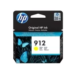 HP Ink 912 Yellow Ink Cartridge – Reliable yellow ink for sharp, high-quality prints, compatible with HP OfficeJet printers.