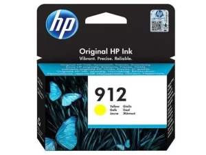 HP Ink 912 Yellow Ink Cartridge – Reliable yellow ink for sharp, high-quality prints, compatible with HP OfficeJet printers.