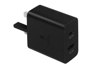 amsung 35W PD Adapter with USB-C and USB-A ports for fast and efficient charging.