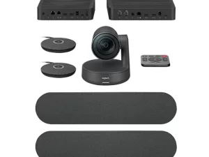 Logitech Rally Plus 4K Video Conferencing System – HDMI, LAN, USB-C, USB 3.1 (Black)