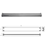 19” 1U Plastic Blanking Panel Type 2
